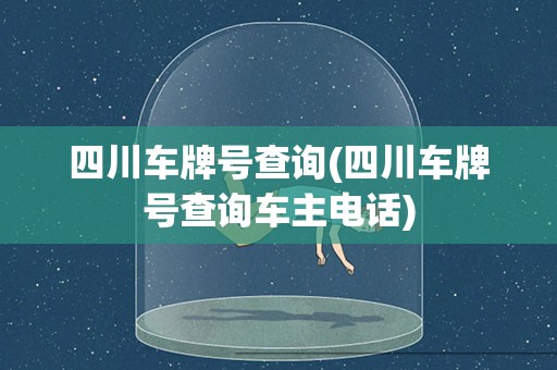 杏彩体育官网app新车信息一键查车主号码四川车牌号查询(四川车牌号查询车主电话)